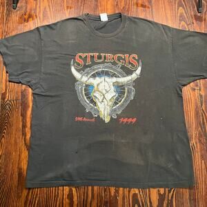 Vintage 1999 Sturgis XXL Vintage Graphic Tee Black Regular
